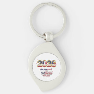 Patriotic Peace Decal Key Ring