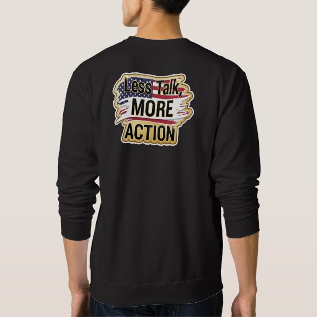 Patriotic Peace Decal Sweatshirt (Back)