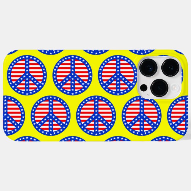 Patriotic Peace Signs Case-Mate iPhone Case (Back (Horizontal))