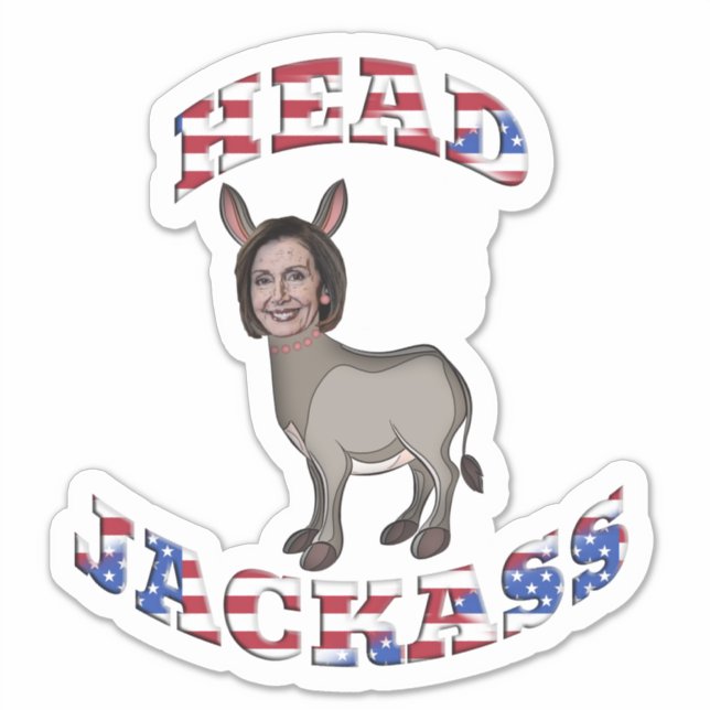 Patriotic Pelosi Head Jackass (Front)