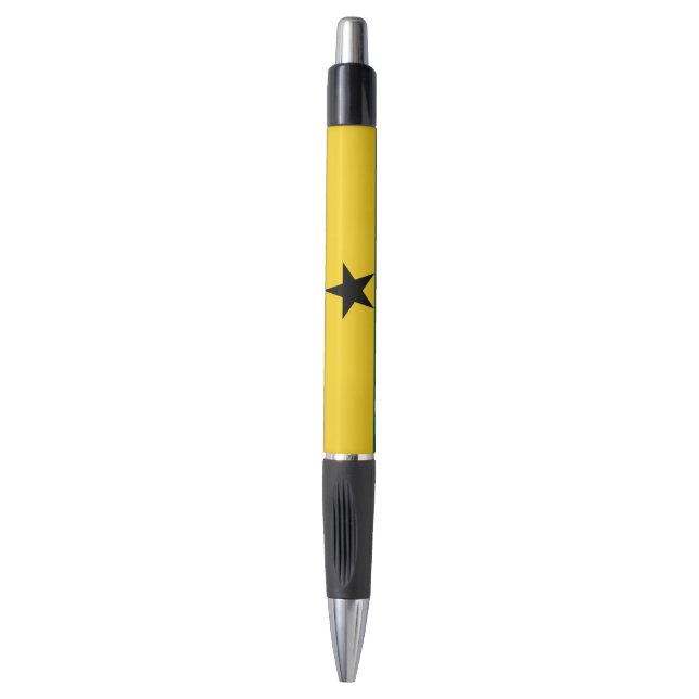 Patriotic Pen with flag of Ghana (Front Vertical)