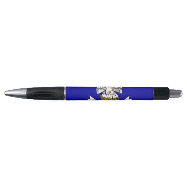 Patriotic Pen with flag of Louisiana State, U.S.A. (Front)