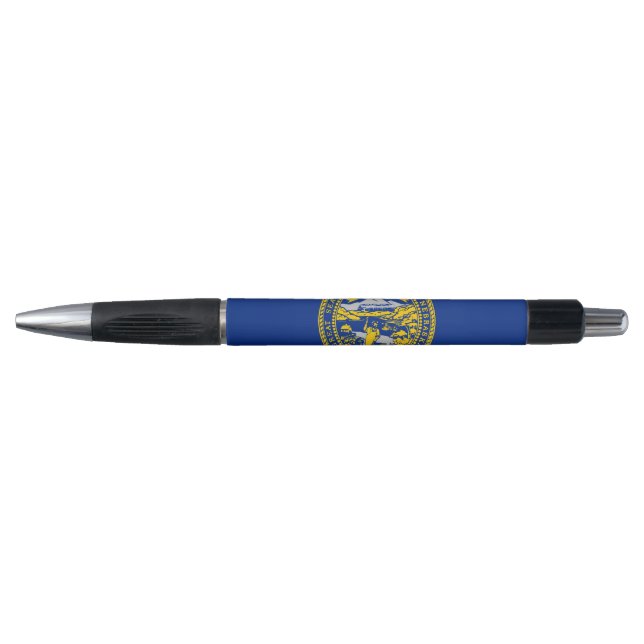 Patriotic Pen with flag of Nebraska State (Front)