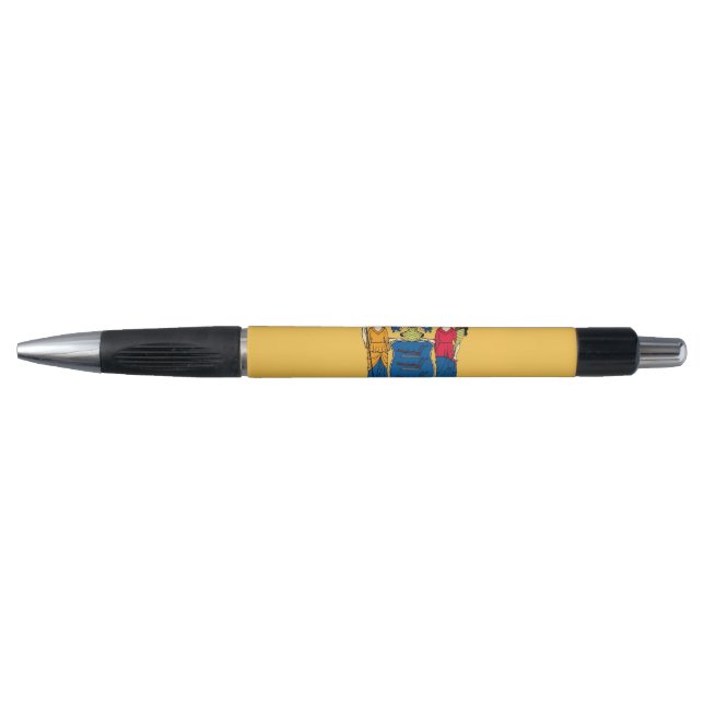 Patriotic Pen with flag of New Jersey State (Front)