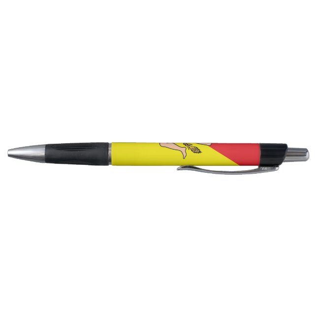 Patriotic Pen with flag of Sicily, Italy (Bottom)