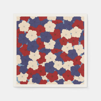 Patriotic Petunias Napkin