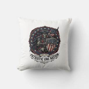 Patriotic Phantom Patriot Horror Monster Patriot 4 Cushion