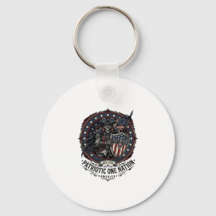 Patriotic Phantom Patriot Horror Monster Patriot 4 Key Ring