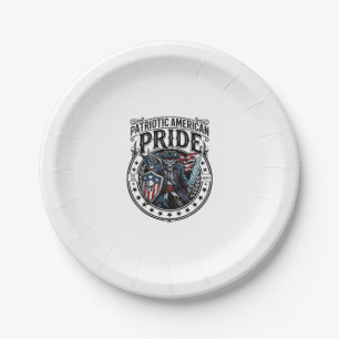 Patriotic Phantom Patriot Horror Monster Patriot 4 Paper Plate
