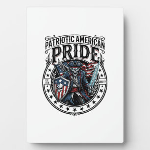 Patriotic Phantom Patriot Horror Monster Patriot 4 Plaque
