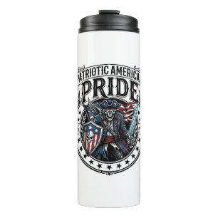 Patriotic Phantom Patriot Horror Monster Patriot 4 Thermal Tumbler