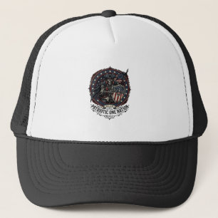 Patriotic Phantom Patriot Horror Monster Patriot 4 Trucker Hat