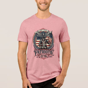 Patriotic Phantom Patriot Horror Monster Patriot I Tri-Blend Shirt