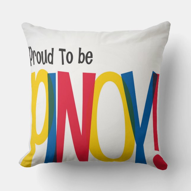 Patriotic Philippine Pinoy Cushion (Front)