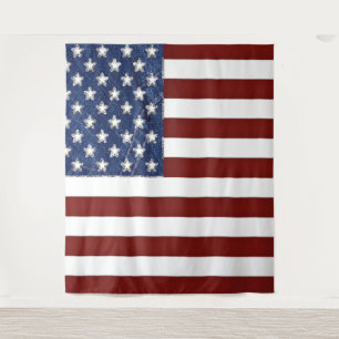 Patriotic Photo Background Tapestry