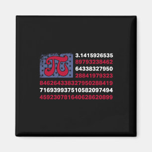 Patriotic Pi Day American Flag Math Teacher 4th Of Magnet