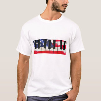 Patriotic Piano Keys T-Shirt