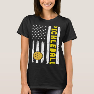 patriotic Pickleball sports apparel women men us f T-Shirt
