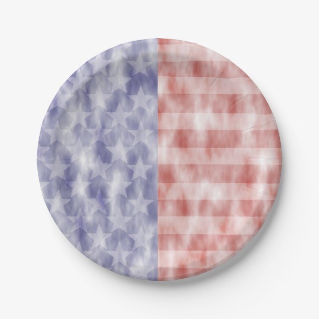 Patriotic Picnic Paper Plate (Front)