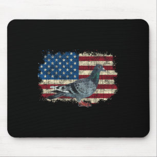 Patriotic Pigeon - 4th Of July Fourth Pigeon Breed Mouse Pad