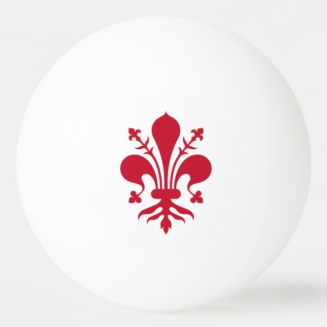 Patriotic ping pong ball with Flag of Florence (Front)