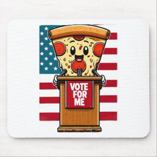 patriotic pizza vote for me mouse pad