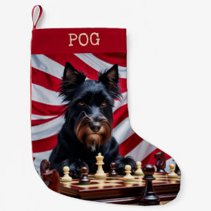 Patriotic Pog Small Christmas Stocking