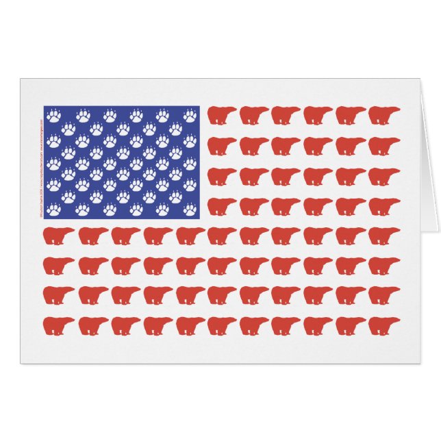 Patriotic Polar Bears USA (Front Horizontal)