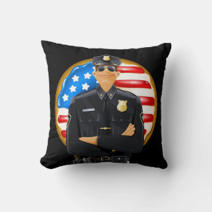 Patriotic Police Humour Cushion