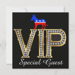 Patriotic Political Democrat Invitation - SRF