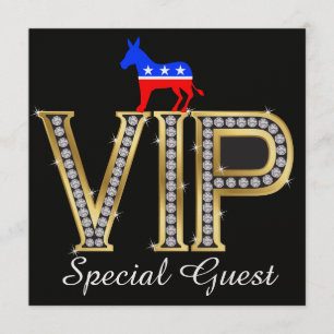 Patriotic Political Democrat Invitation - SRF