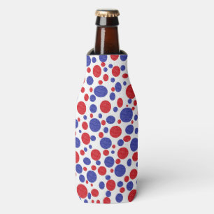 Patriotic Polka Dots Can or Bottle Cooler