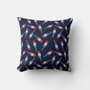 Patriotic Popsicles at Night Cushion