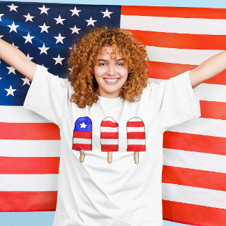 Patriotic Popsicles  T-Shirt