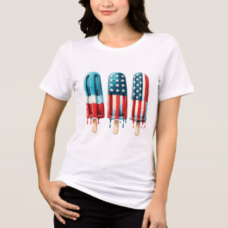 Patriotic Popsicles T-Shirt Tri-Blend Shirt