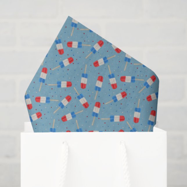 Patriotic Popsicles Tissue Paper (Gift Bag)