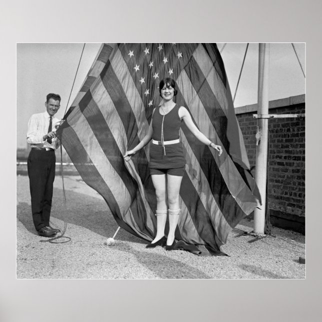 Patriotic Pose, 1920s Poster (Front)