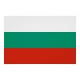 Patriotic poster with Flag of Bulgaria