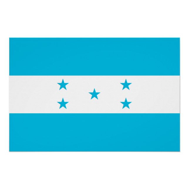Patriotic poster with Flag of Honduras (Front)