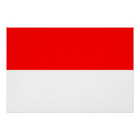 Patriotic poster with Flag of Indonesia