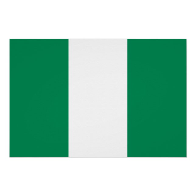 Patriotic poster with Flag of Nigeria (Front)