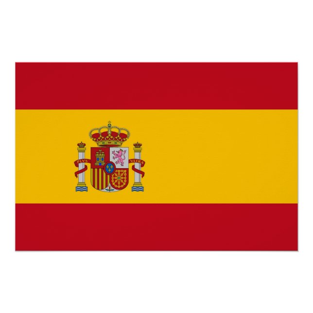 Patriotic poster with Flag of Spain (Front)