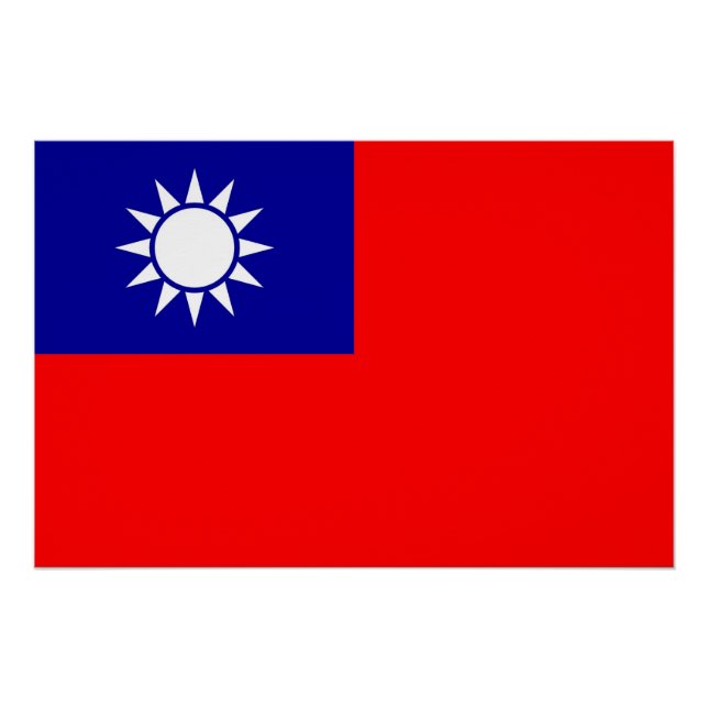 Patriotic poster with Flag of Taiwan (Front)
