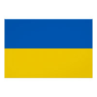Patriotic poster with Flag of Ukraine
