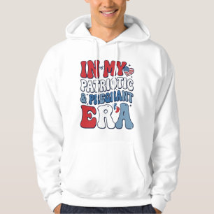 Patriotic Pregnant Era Vintage Pregnancy Shirt_1 Hoodie