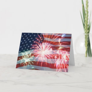 PATRIOTIC/PRETTY "4th OF JULY PARTY INVITATION" Invitation