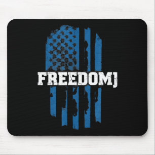 Patriotic pride blue american flag freedom 4th of mouse pad