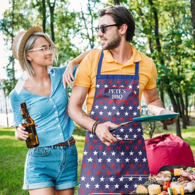 Patriotic Pride: Custom Red, White & Blue Apron (Creator Uploaded)