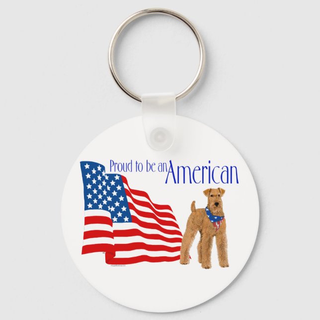 Patriotic Pride in America Key Ring (Front)