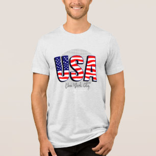 Patriotic Pride: USA Core Denim Tri-Blend Shirt
